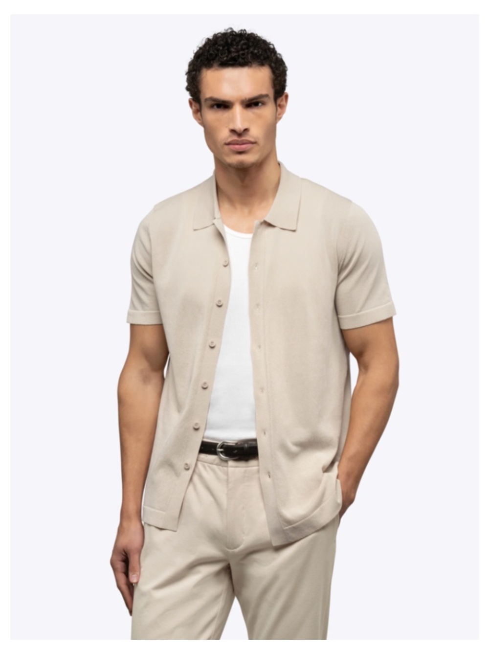 Riviera Knit Button Up
